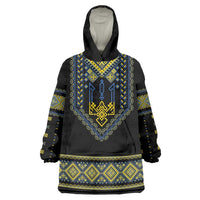 Ukraine Vyshyvanka Inspired Patterns Wearable Blanket Hoodie Ukraini Colors