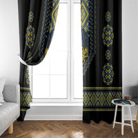Ukraine Vyshyvanka Inspired Patterns Window Curtain Ukraini Colors