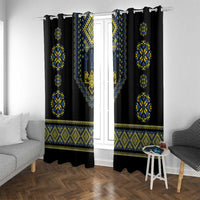 Ukraine Vyshyvanka Inspired Patterns Window Curtain Ukraini Colors