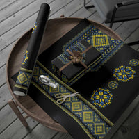 Ukraine Vyshyvanka Inspired Patterns Wrapping Paper Ukraini Colors