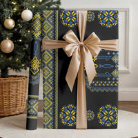 Ukraine Vyshyvanka Inspired Patterns Wrapping Paper Ukraini Colors