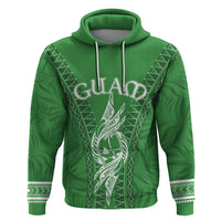Custom Guam Hoodie Chamoro Latte Stone Mix Tropical - Green - Wonder Print Shop