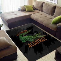Alligator Alcatraz Area Rug ICE With A Bite - Wonder Print Shop