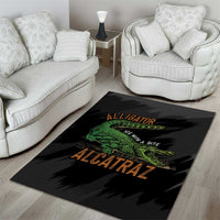 Alligator Alcatraz Area Rug ICE With A Bite - Wonder Print Shop