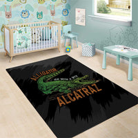 Alligator Alcatraz Area Rug ICE With A Bite - Wonder Print Shop