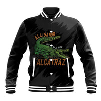 Alligator Alcatraz Baseball Jacket ICE With A Bite - Wonder Print Shop