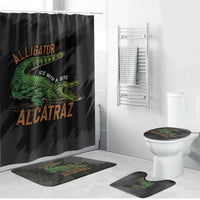 Alligator Alcatraz Bathroom Set ICE With A Bite - Wonder Print Shop