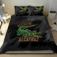 Alligator Alcatraz Bedding Set ICE With A Bite - Wonder Print Shop