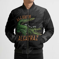 Alligator Alcatraz Bomber Puffer Jacket ICE With A Bite - Wonder Print Shop