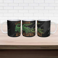Alligator Alcatraz Ceramic Mug ICE With A Bite - Wonder Print Shop