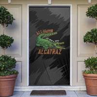 Alligator Alcatraz Door Cover ICE With A Bite - Wonder Print Shop
