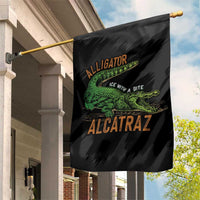 Alligator Alcatraz Garden Flag ICE With A Bite - Wonder Print Shop