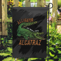 Alligator Alcatraz Garden Flag ICE With A Bite - Wonder Print Shop