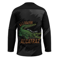 Alligator Alcatraz Hockey Jersey ICE With A Bite - Wonder Print Shop