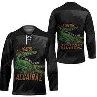 Alligator Alcatraz Hockey Jersey ICE With A Bite - Wonder Print Shop