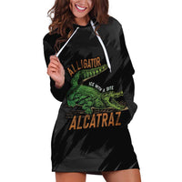 Alligator Alcatraz Hoodie Dress ICE With A Bite - Wonder Print Shop