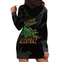 Alligator Alcatraz Hoodie Dress ICE With A Bite - Wonder Print Shop