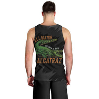 Alligator Alcatraz Men Tank Top ICE With A Bite - Wonder Print Shop