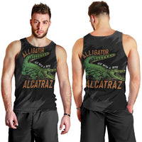 Alligator Alcatraz Men Tank Top ICE With A Bite - Wonder Print Shop