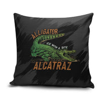 Alligator Alcatraz Pillow Cover ICE With A Bite - Wonder Print Shop