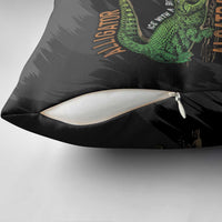 Alligator Alcatraz Pillow Cover ICE With A Bite - Wonder Print Shop
