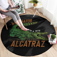 Alligator Alcatraz Round Carpet ICE With A Bite - Wonder Print Shop