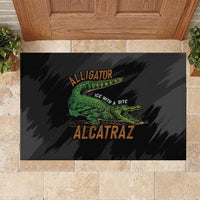 Alligator Alcatraz Rubber Doormat ICE With A Bite - Wonder Print Shop