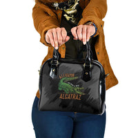 Alligator Alcatraz Shoulder Handbag ICE With A Bite - Wonder Print Shop