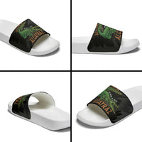 Alligator Alcatraz Slide Sandals ICE With A Bite - Wonder Print Shop