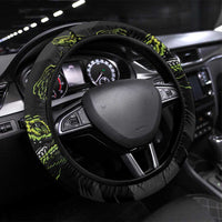 Alligator Alcatraz Steering Wheel Cover ICE With A Bite - Wonder Print Shop