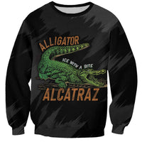 Alligator Alcatraz Sweatshirt ICE With A Bite - Wonder Print Shop