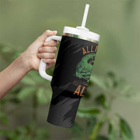 Alligator Alcatraz Tumbler With Handle ICE With A Bite - Wonder Print Shop