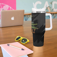 Alligator Alcatraz Tumbler With Handle ICE With A Bite - Wonder Print Shop