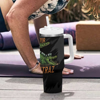 Alligator Alcatraz Tumbler With Handle ICE With A Bite - Wonder Print Shop