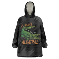 Alligator Alcatraz Wearable Blanket Hoodie ICE With A Bite - Wonder Print Shop