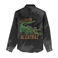 Alligator Alcatraz Women Casual Shirt ICE With A Bite - Wonder Print Shop