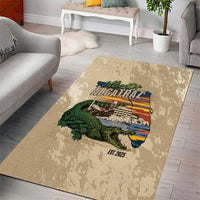 Alligator Alcatraz Retro Area Rug The Swamp - Wonder Print Shop