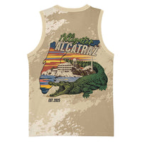 Alligator Alcatraz Retro Basketball Jersey The Swamp - Wonder Print Shop