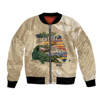 Alligator Alcatraz Retro Bomber Jacket The Swamp - Wonder Print Shop