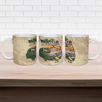 Alligator Alcatraz Retro Ceramic Mug The Swamp - Wonder Print Shop