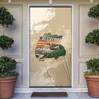 Alligator Alcatraz Retro Door Cover The Swamp - Wonder Print Shop