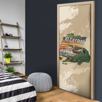 Alligator Alcatraz Retro Door Cover The Swamp - Wonder Print Shop
