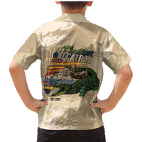 Alligator Alcatraz Retro Family Matching Mermaid Dress and Hawaiian Shirt The Swamp - Wonder Print Shop