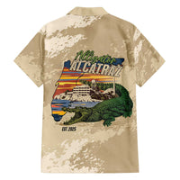 Alligator Alcatraz Retro Family Matching Off The Shoulder Long Sleeve Dress and Hawaiian Shirt The Swamp - Wonder Print Shop