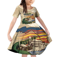 Alligator Alcatraz Retro Family Matching Off Shoulder Short Dress and Hawaiian Shirt The Swamp - Wonder Print Shop
