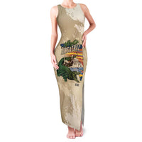 Alligator Alcatraz Retro Family Matching Tank Maxi Dress and Hawaiian Shirt The Swamp - Wonder Print Shop