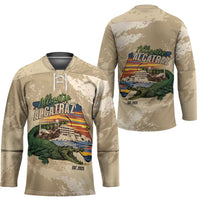 Alligator Alcatraz Retro Hockey Jersey The Swamp - Wonder Print Shop