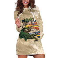 Alligator Alcatraz Retro Hoodie Dress The Swamp - Wonder Print Shop