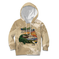 Alligator Alcatraz Retro Kid Hoodie The Swamp - Wonder Print Shop