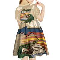 Alligator Alcatraz Retro Kid Short Sleeve Dress The Swamp - Wonder Print Shop